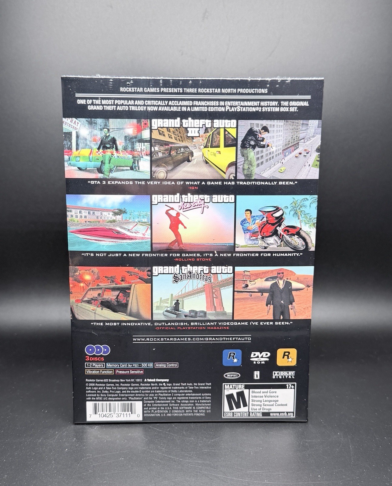 Grand Theft Auto GTA Trilogy Complete Set PS2 Playstation 2 Sealed! Rockstar