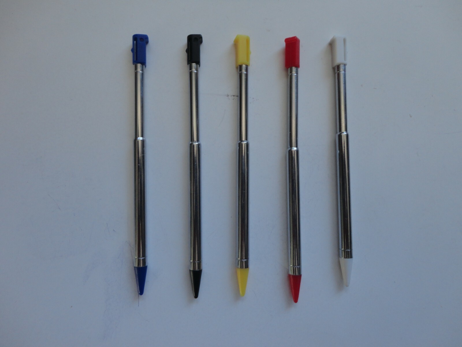 New 5pcs Colors Metal Retractable Stylus Touch Pen for Nintendo 3DS US