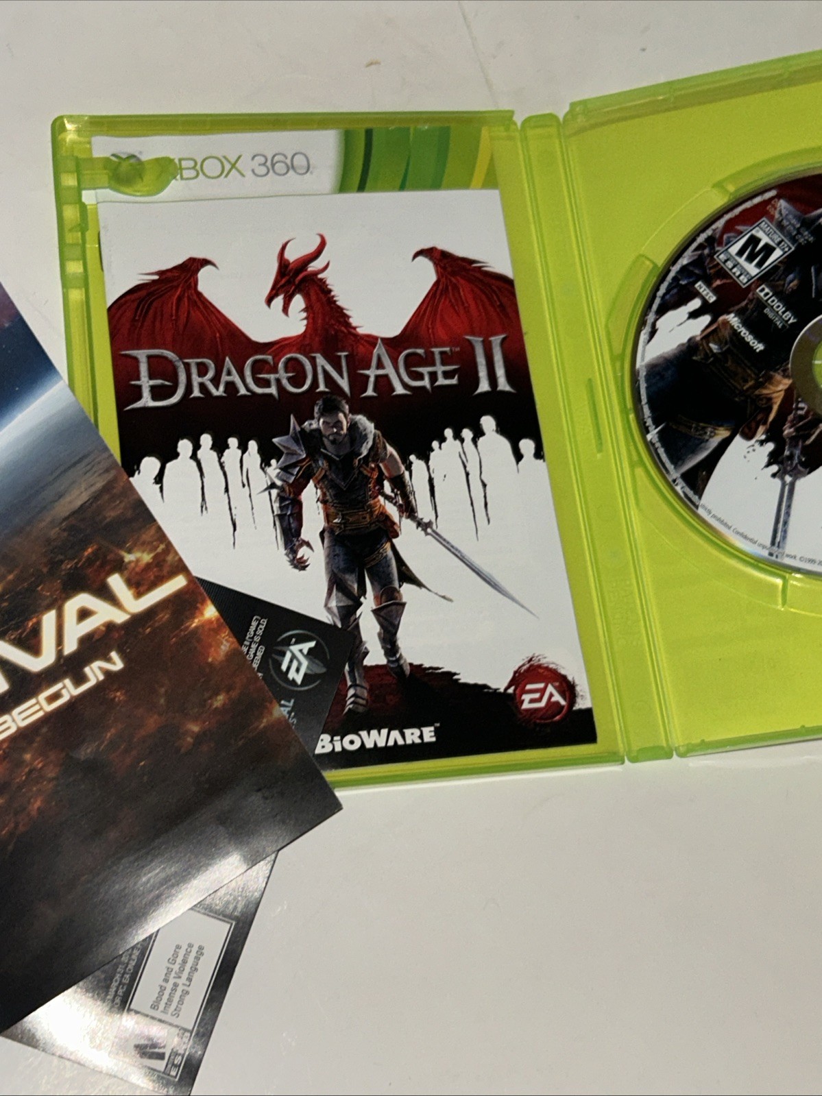 Dragon Age 2 II (Xbox 360, 2011) CIB Tested and Working