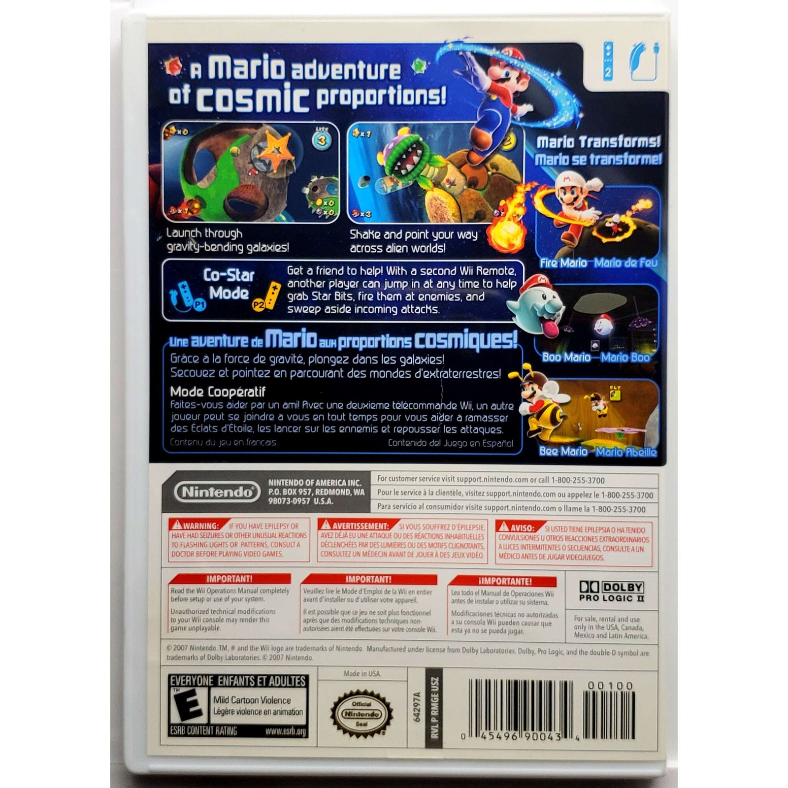 Super Mario Galaxy – Nintendo Wii Pristine Authentic Game 180 Day Guarantee
