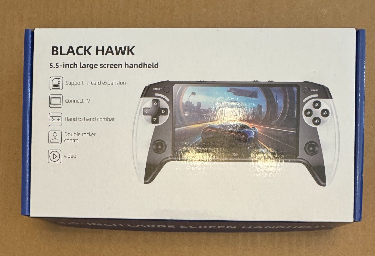 BLACK HAWK X9 Handheld Game Console 5.5″ IPS Screen 20000+ Games – NEW IN BOX