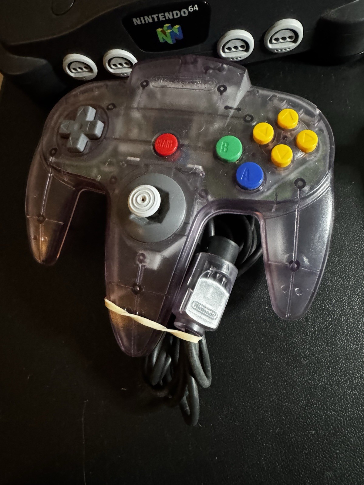 Nintendo 64 N64 Console W/ Expansion Pak Controller 3 Games Pokemon Works Great!