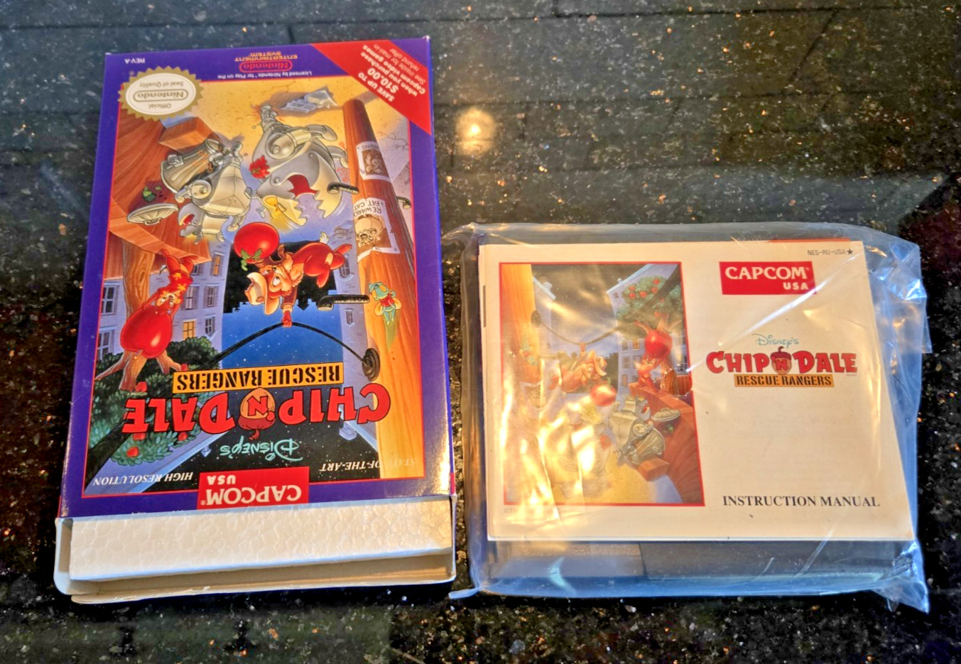 Chip ‘N Dale: Rescue Rangers complete in box Nintendo NEW OVAL SEAL #1