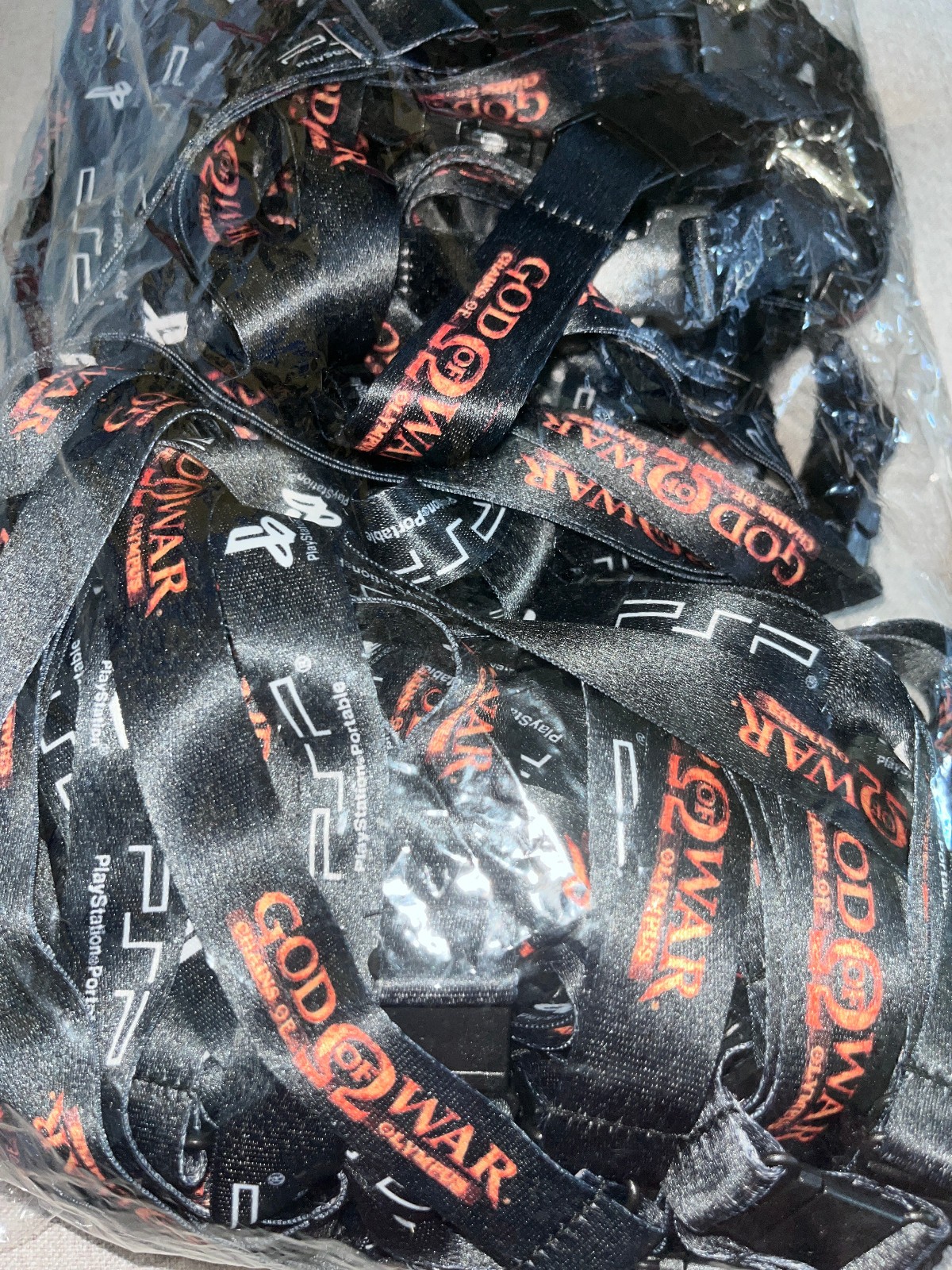 50 VINTAGE Official PlayStation Portable PS God of War Lanyard Wholesale Bulk Lo