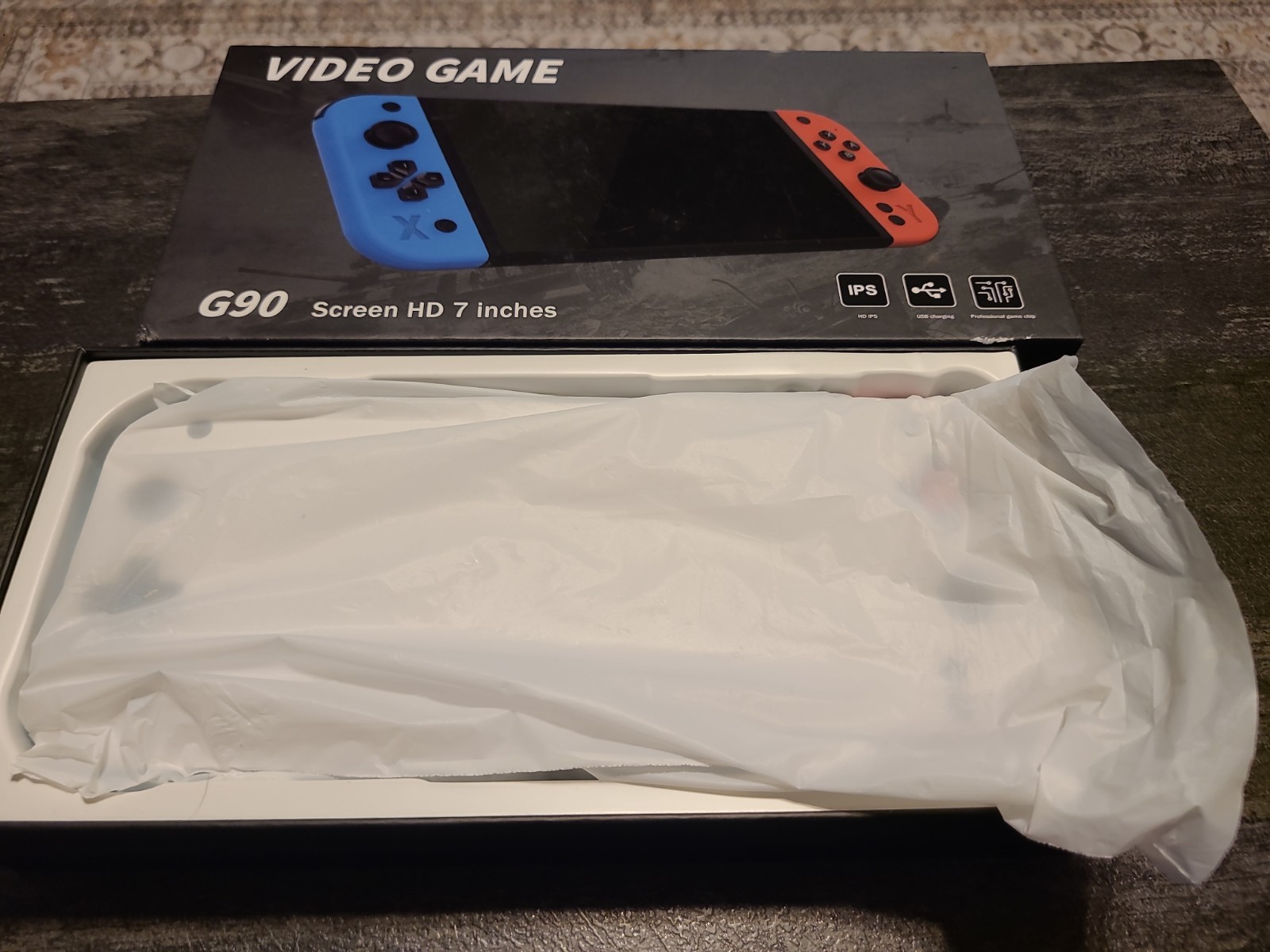 G90 Handheld System HD IPS Display 7 Inch Screen 64GB Black Blue Red