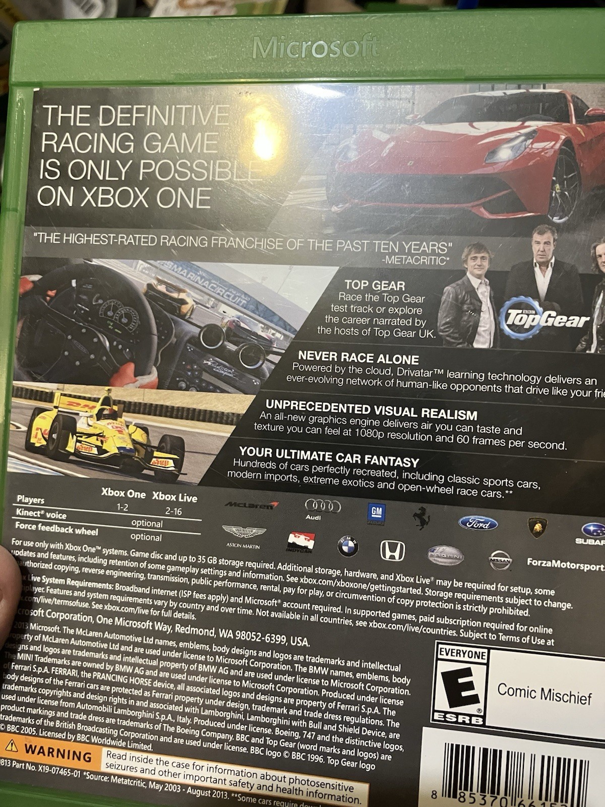 Authentic & Tested Forza Motorsport 5 (Microsoft Xbox One, 2013), Cib, Read
