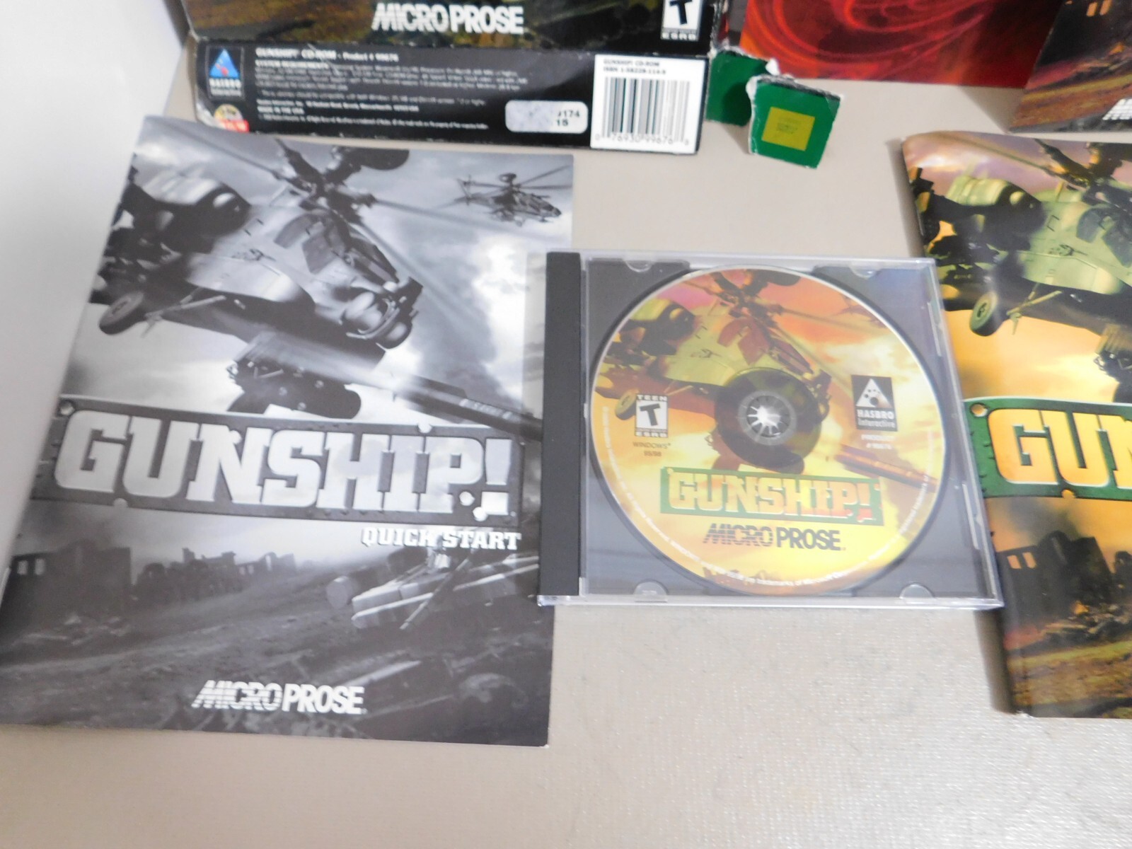 GUNSHIP! PC Big Box Attack Helicopter Simulation Game 2000 Micro Prose Complete