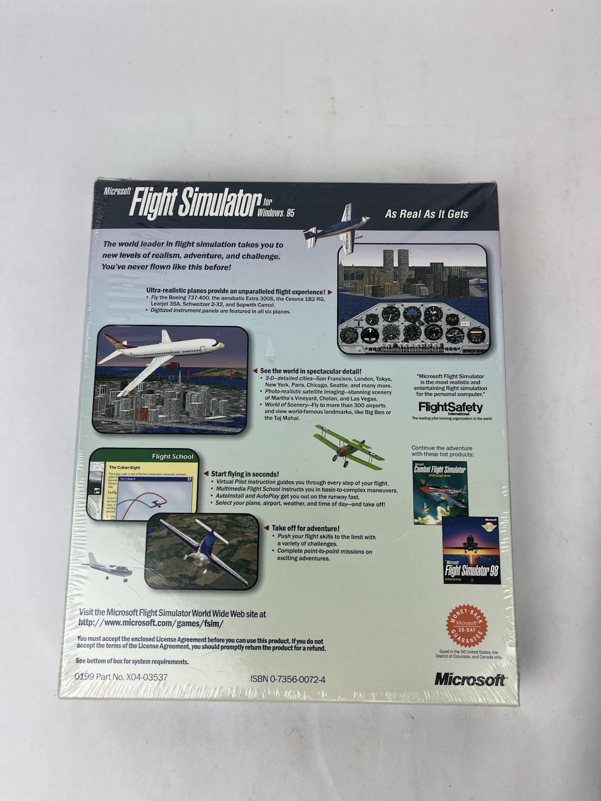 Microsoft Flight Simulator Version 6.0 for Windows 95 PC BIG BOX CD BRAND NEW