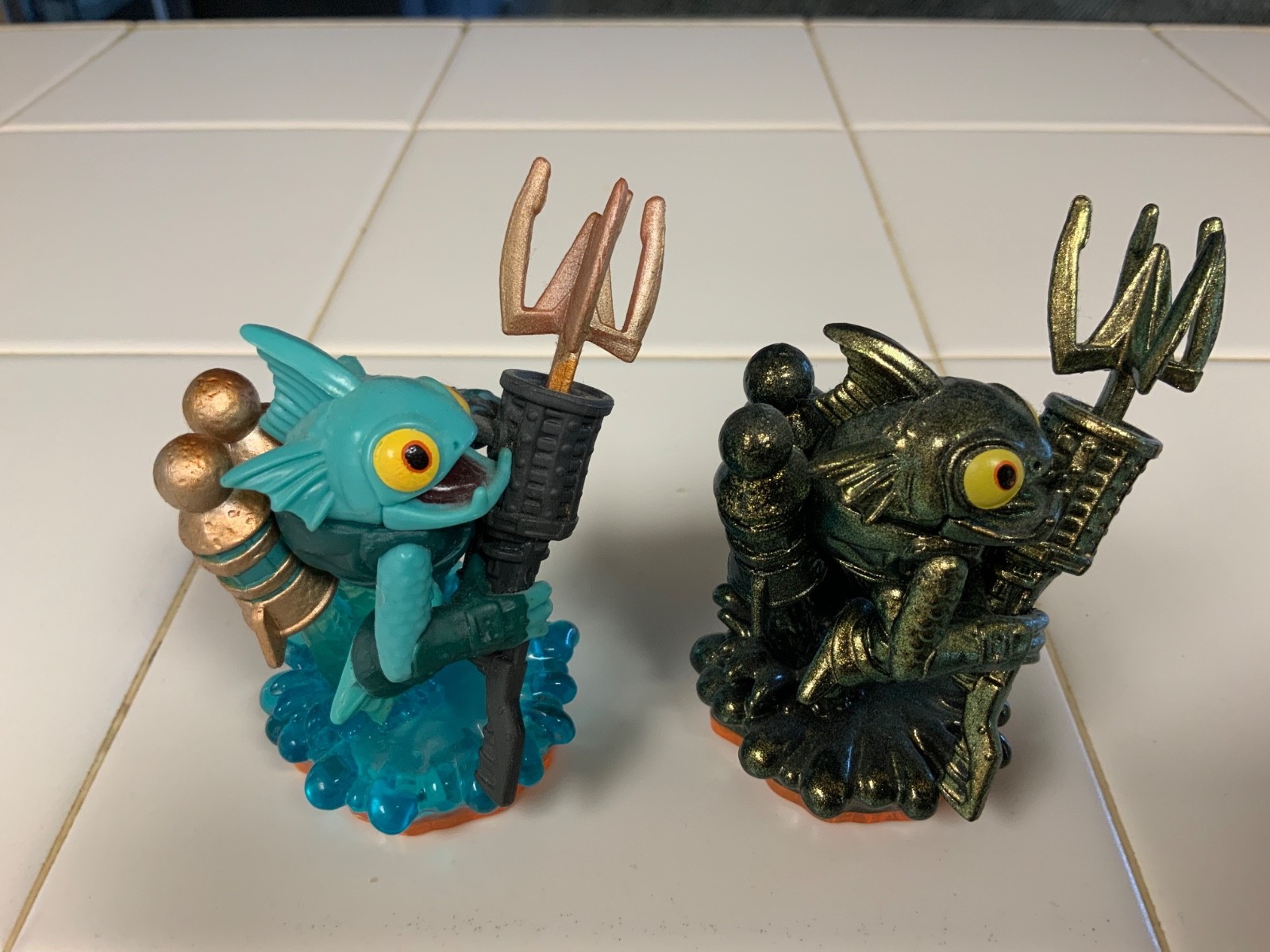 Skylanders Giants lot(4): Metallic Green Shroomboom, Gill Grunt etc