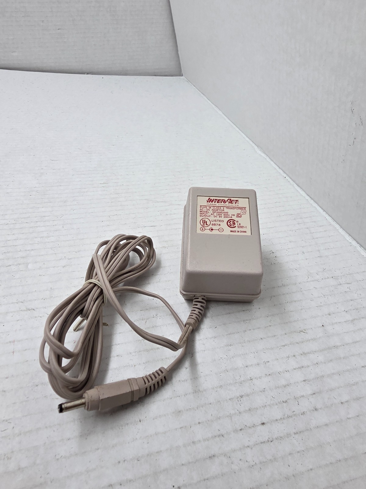 Gray 6V DC 200 mA AC Power Adapter for Original Gameboy DMG-01 INTERACT #B9