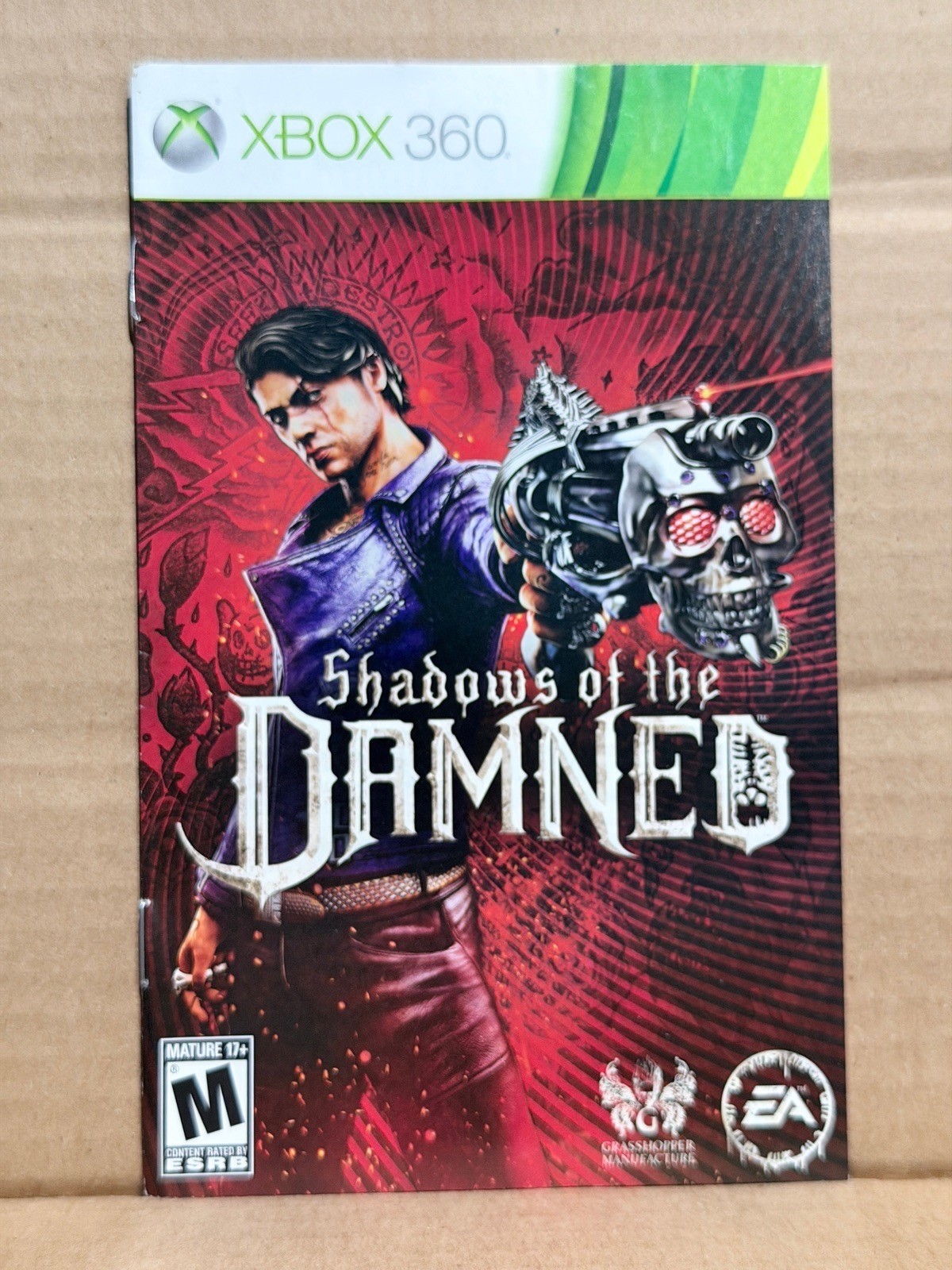 Shadows Of The Damned Microsoft Xbox 360 Game Manual Booklet Only No Game