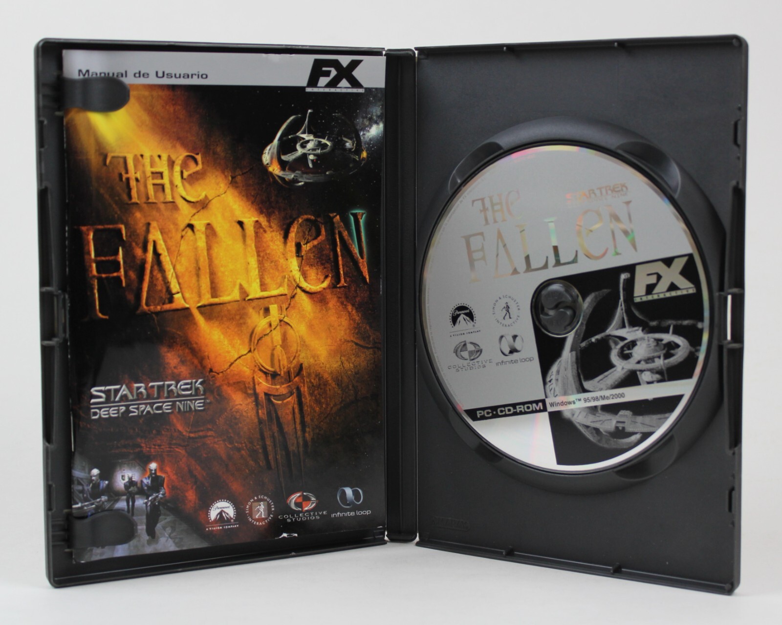 2001 STAR TREK DS9 THE FALLEN Video Game Spain Release Castillian Spanish – READ