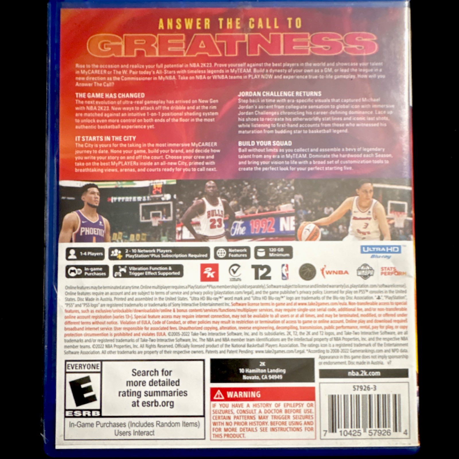 2K NBA 2K23 PS5 Basketball Multiplayer Bonus Content In-Game Purchases