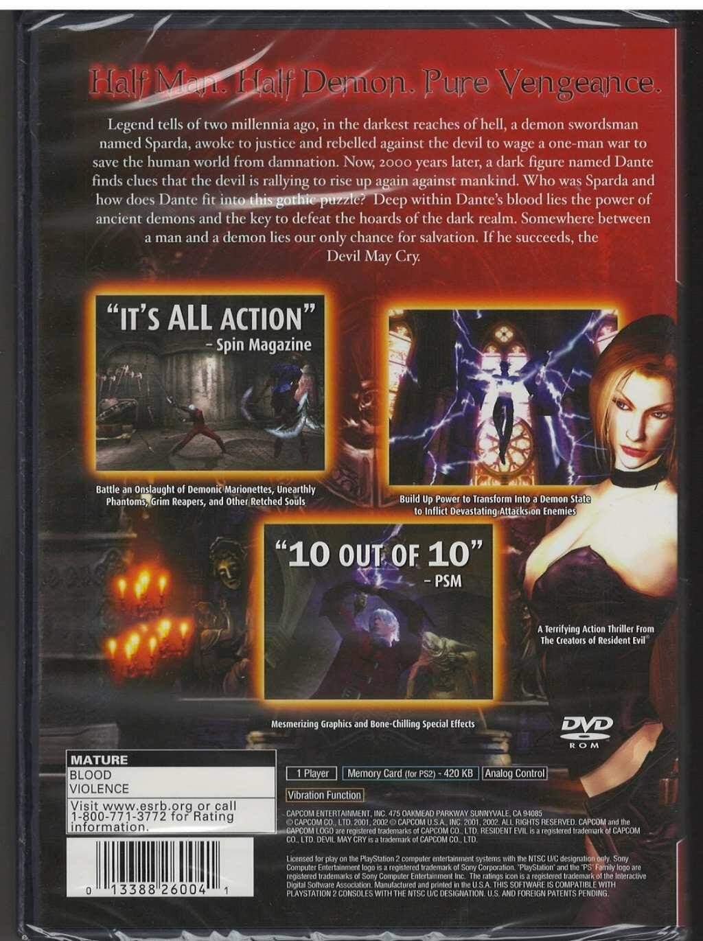 Devil May Cry (Greatest Hits) PS2 (Brand New Factory Sealed US Version) Playstat