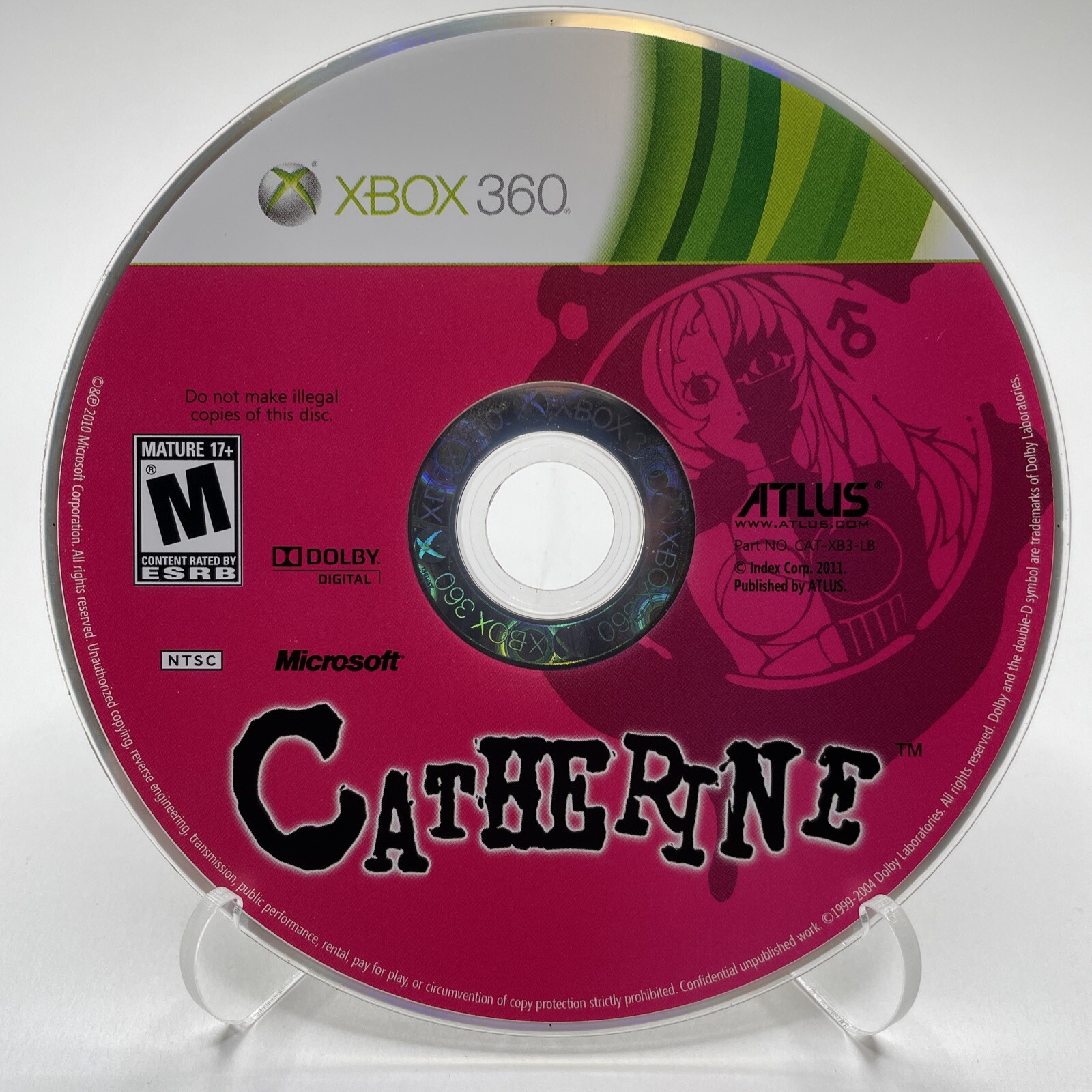 Catherine Xbox 360 Disc Only!
