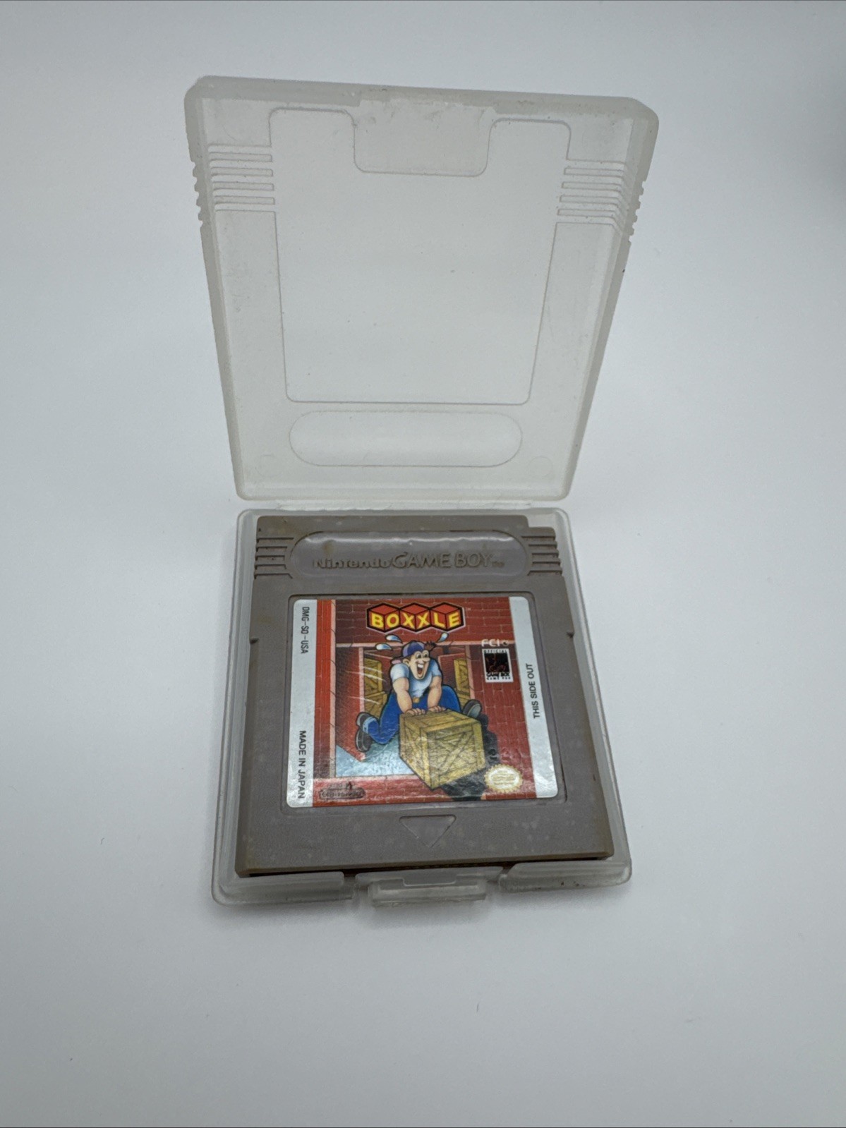 Boxxle Nintendo Game Boy GB Cartridge Authentic w/ Snap Case & Protective Cover