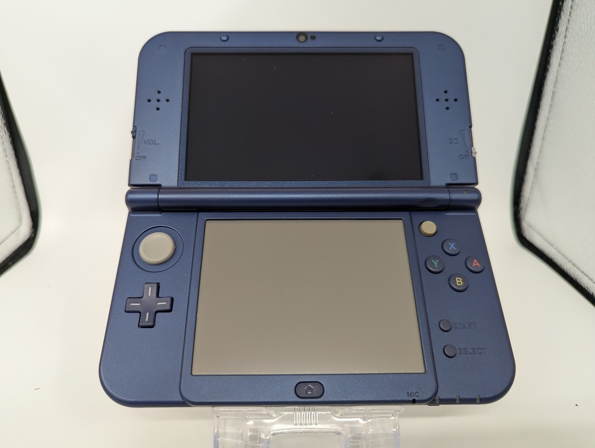 B25 Nintendo new 3DS LL XL console Metallic Blue japan w/box pen manual fx