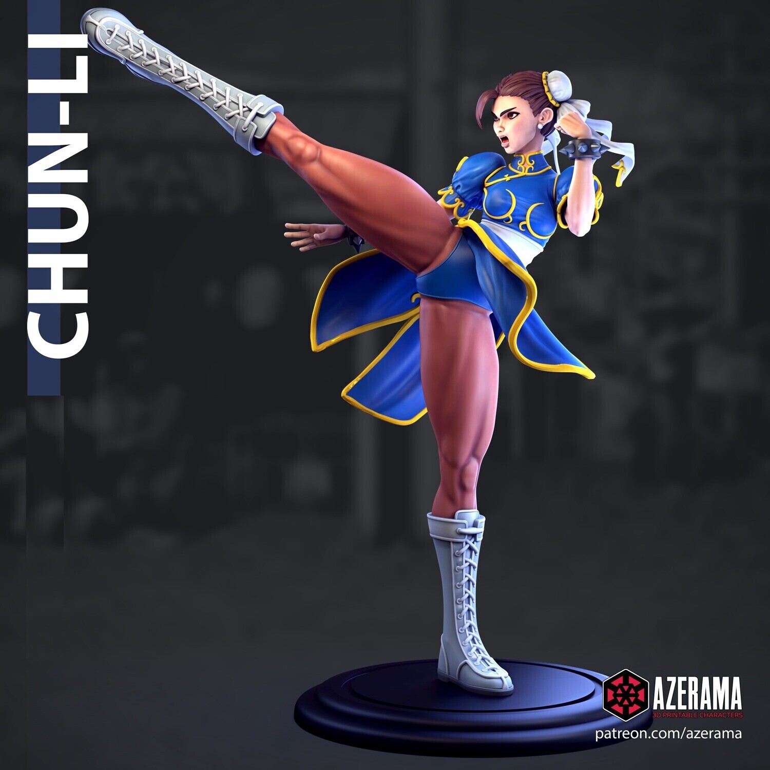 Chun-li 3D printed Figure
