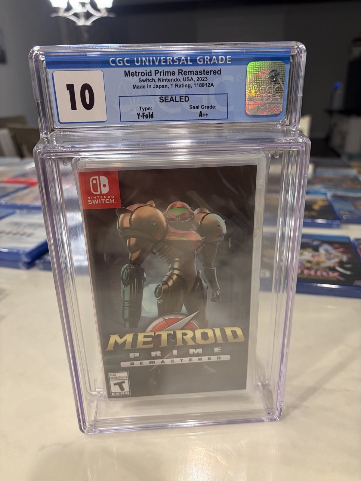 Metroid Prime Remastered Switch 2023 Graded CGC 10 A++ HEAVY ALERT 🚨