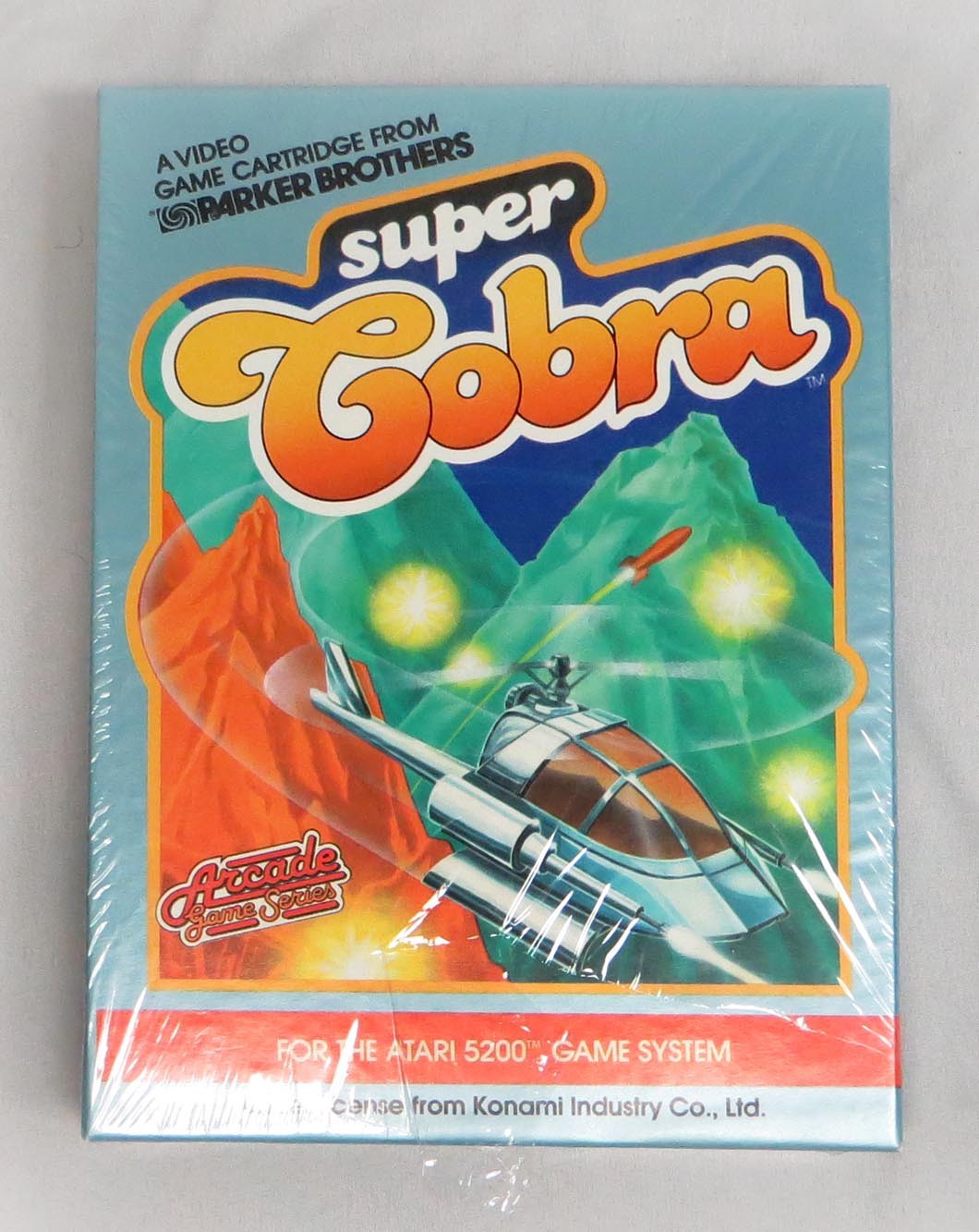 Rare HTF Parker Brothers Super Cobra Atari 5200 VideoGame – Brand New – Sealed!