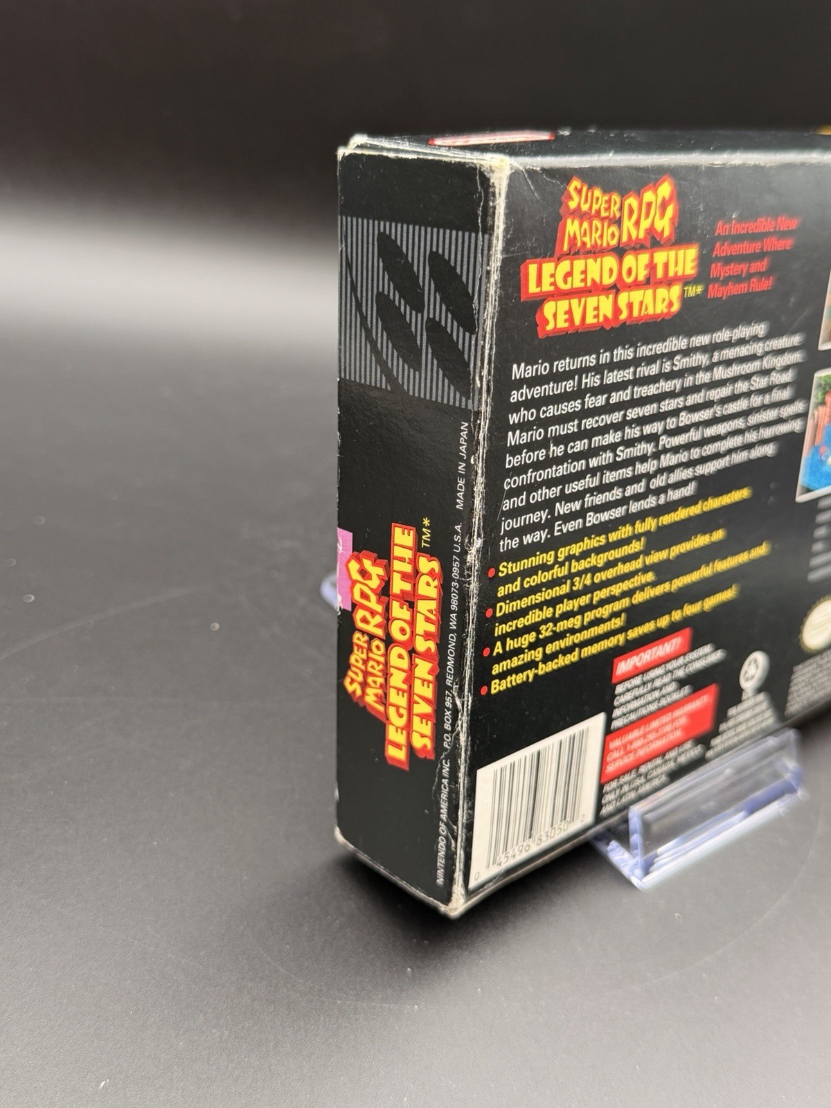 Super Mario RPG: Legend of the Seven Stars (SNES, 1996) Authentic CIB Tested