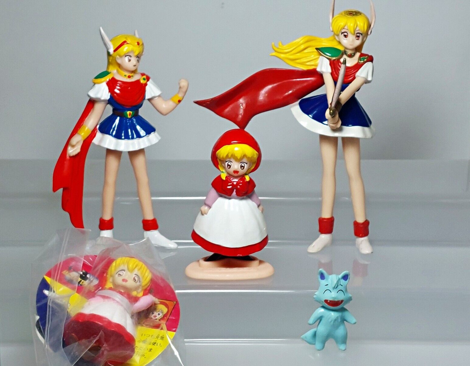 Magical Princess Reeya Akazukin Chacha Kabaya Figure & Takara Keychain 1.6-5.2in
