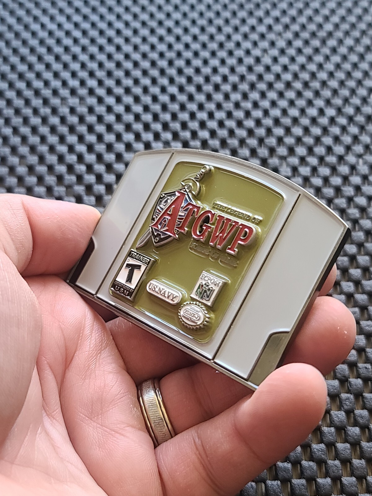 Legend of Zelda Ocarina of Time Challenge Coin Medal Nintendo 64 Promo US NAVY B