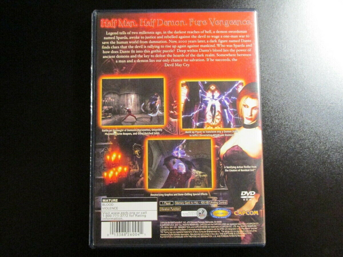 Devil May Cry (SONY PlayStation 2 2002) PS2 COMPLETE NEW PRISTINE CONDITION MINT