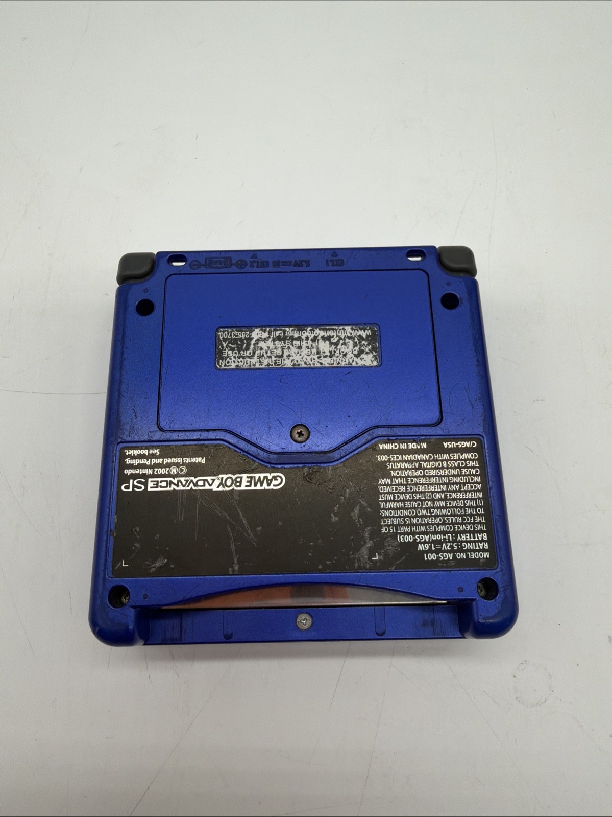Nintendo Game Boy Advance SP Cobalt Blue Handheld Console AGS-001 4Games&charger