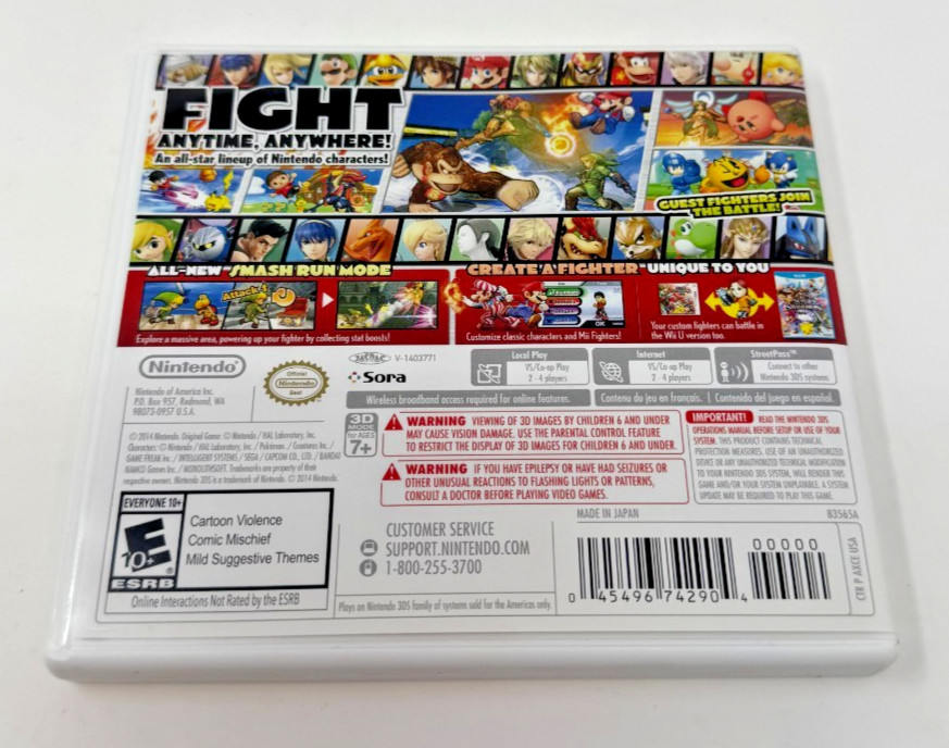 Super Smash Bros – Nintendo 3DS CIB