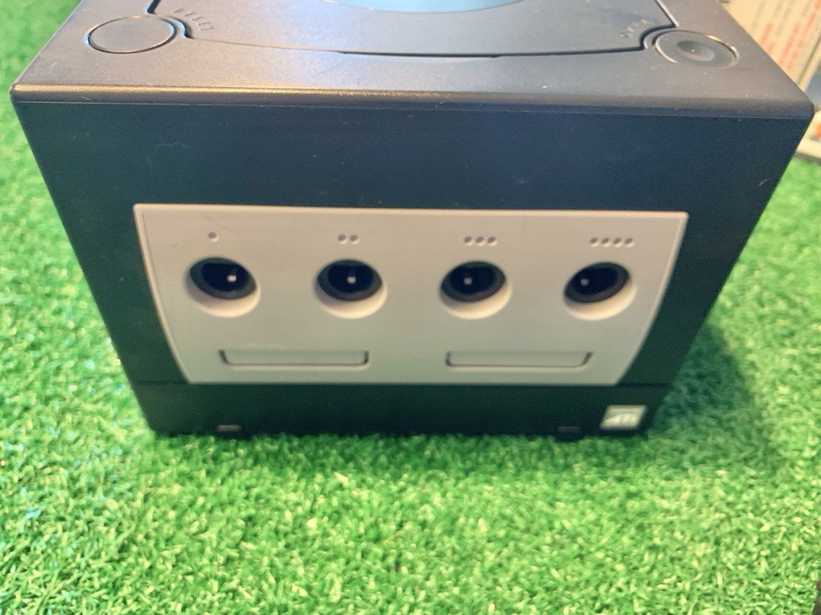 Nintendo GameCube Black DOL-001 Console Bundle – 2 Controllers & 6 Games Tested