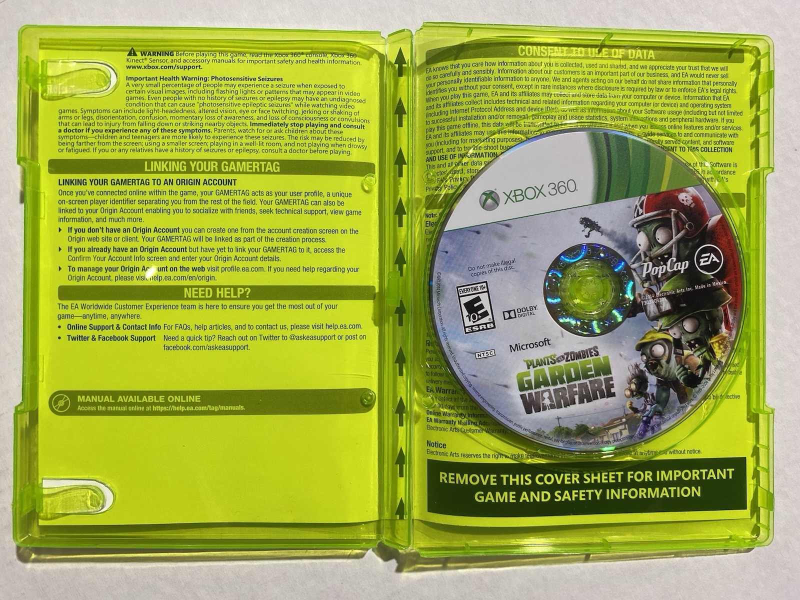 Plants Vs Zombies Garden Warfare – Microsoft Xbox 360 CIB
