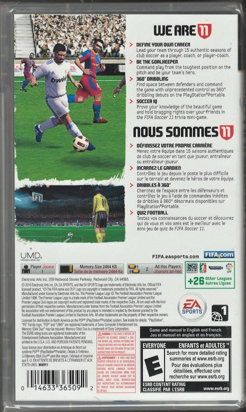 FIFA Soccer 2011 PSP (Brand New Factory Sealed US Version) Sony PSP