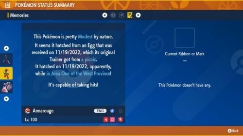 ✨SHINY CERULEDGE AND SHINY ARMAROUGE BATTLE READY POKEMON SCARLET & VIOLET✨