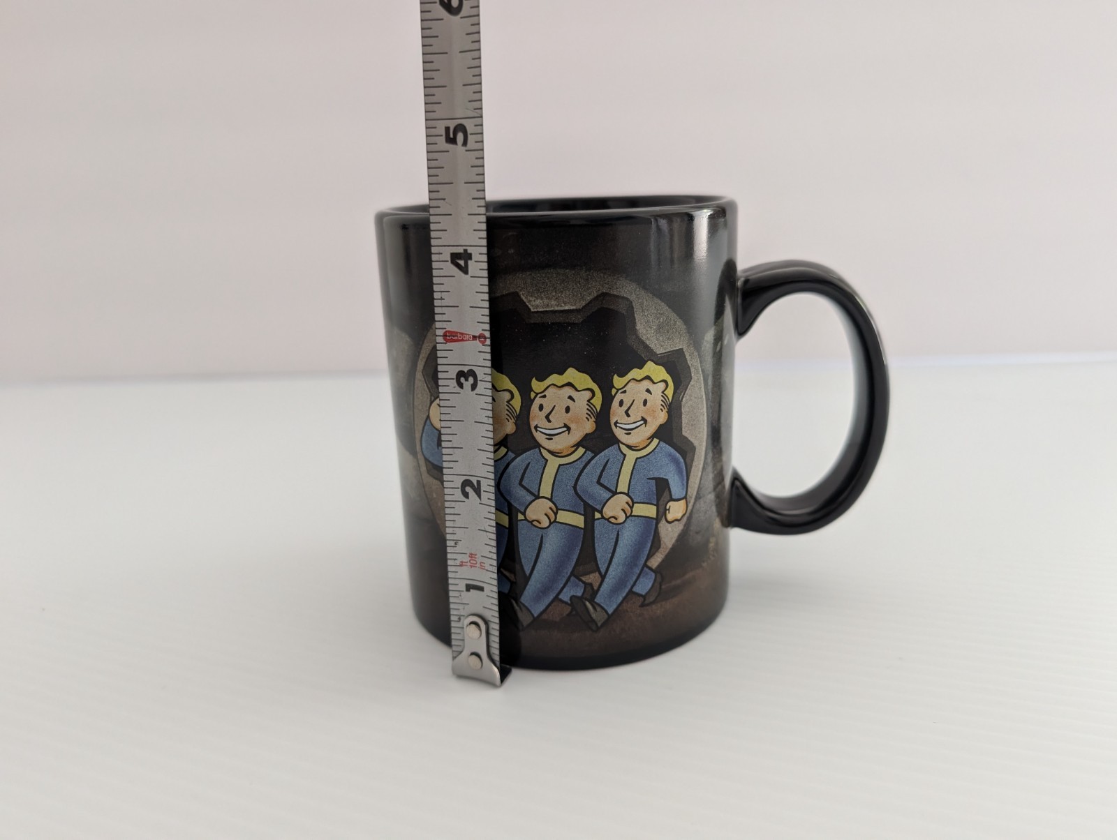 Fallout 76 Vault Boy Coffee Mug 16oz Black Ceramic Bethesda Gaming Cup w/ Box