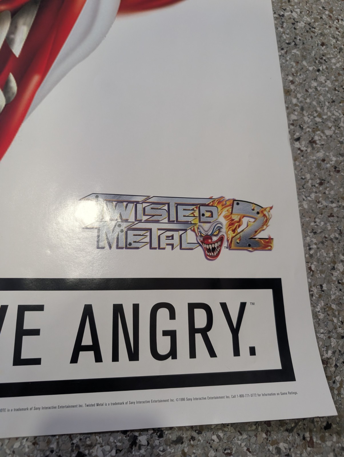 Twisted Metal 2 / 2 Xtreme Double Sided Poster Promo Very Rare PS1 22×28 In