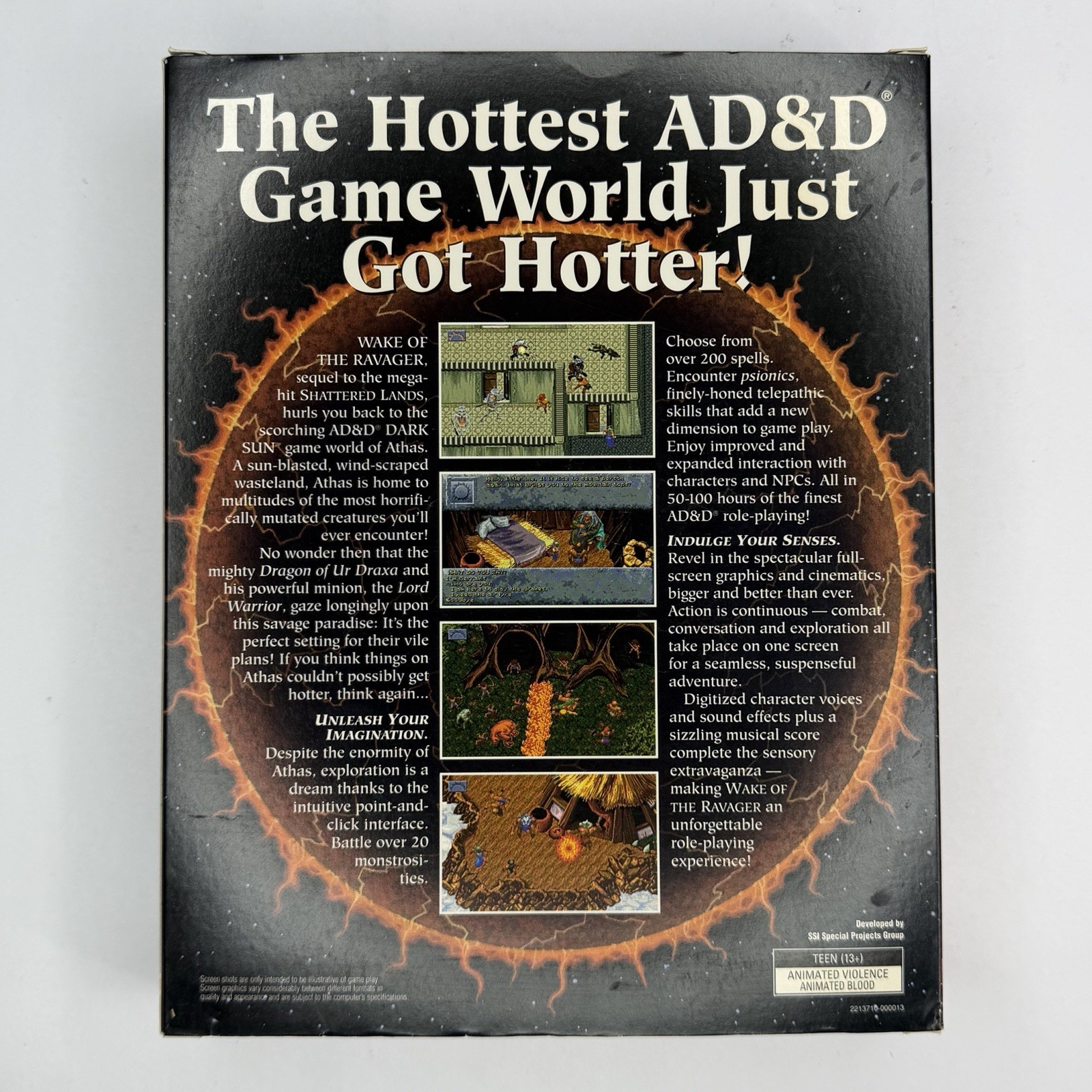 Dungeons & Dragons 2nd Edition Dark Sun Wake of the Ravager PC CD – INCOMPLETE