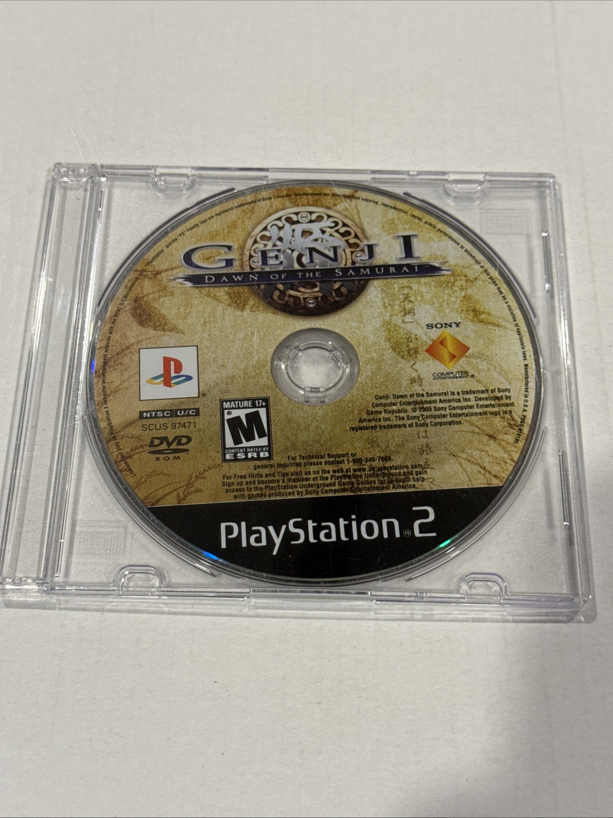 Genji: Dawn of the Samurai (Sony PlayStation 2, 2005) Tested And Working