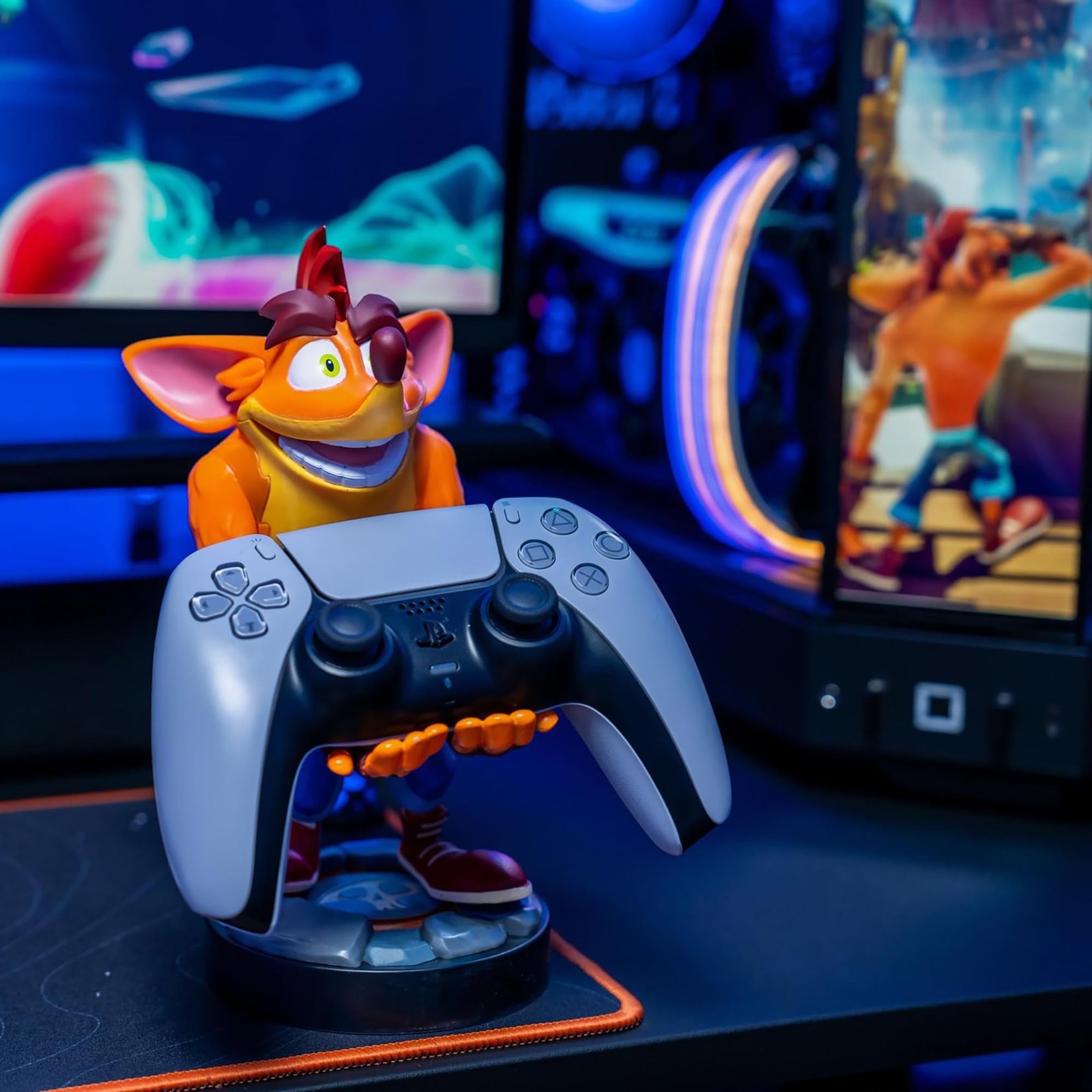 Exquisite Gaming Crash Bandicoot Controller Holder & Phone Stand, 8.5 in Coll…
