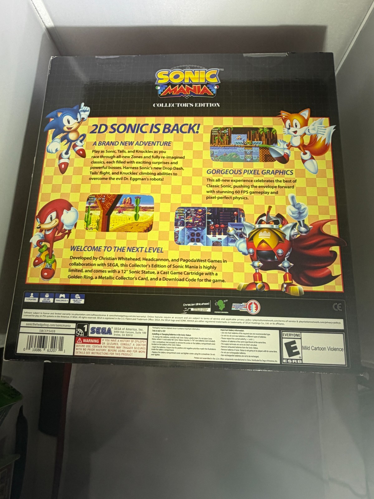 Sonic Mania: Collector’s Edition (Sony PlayStation 4, 2017)