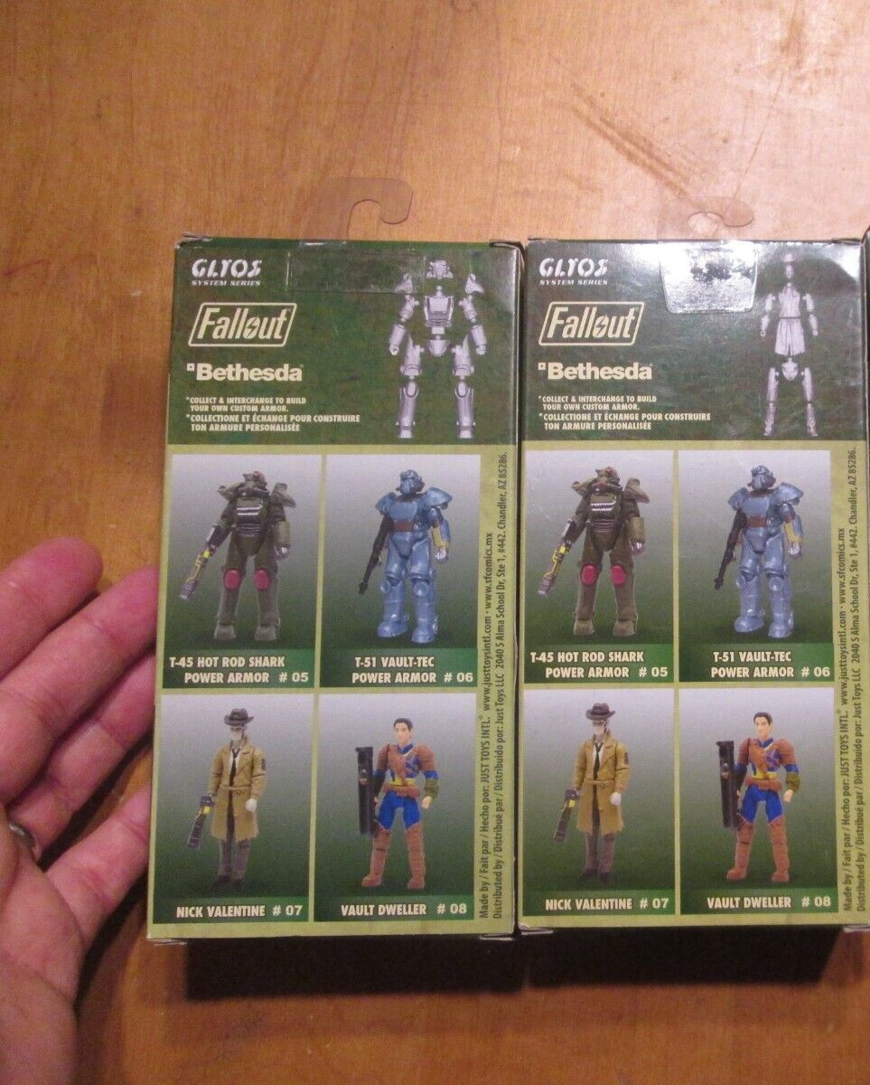 Fallout VAULT DWELLER NICK VALENTINE T-45 HOT ROD SHARK SET SERIES 2 MEGA MERGE