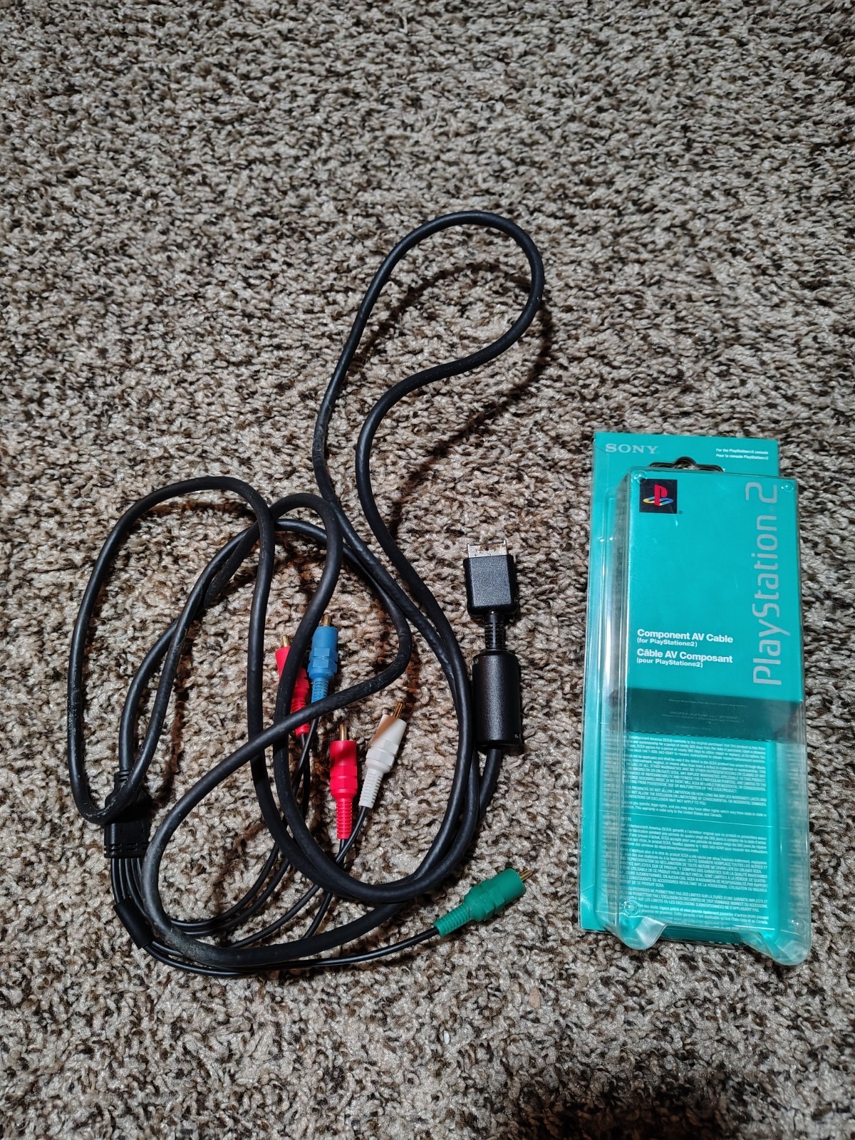 Genuine Sony PlayStation PS2 PS3 Component AV Cable -TESTED – OEM – Rusty