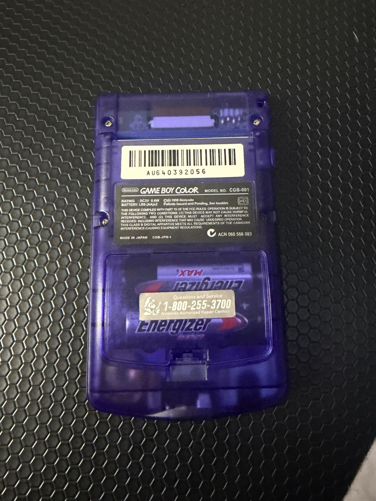 Nintendo Game Boy Color Console Purple – Backlit IPS Screen