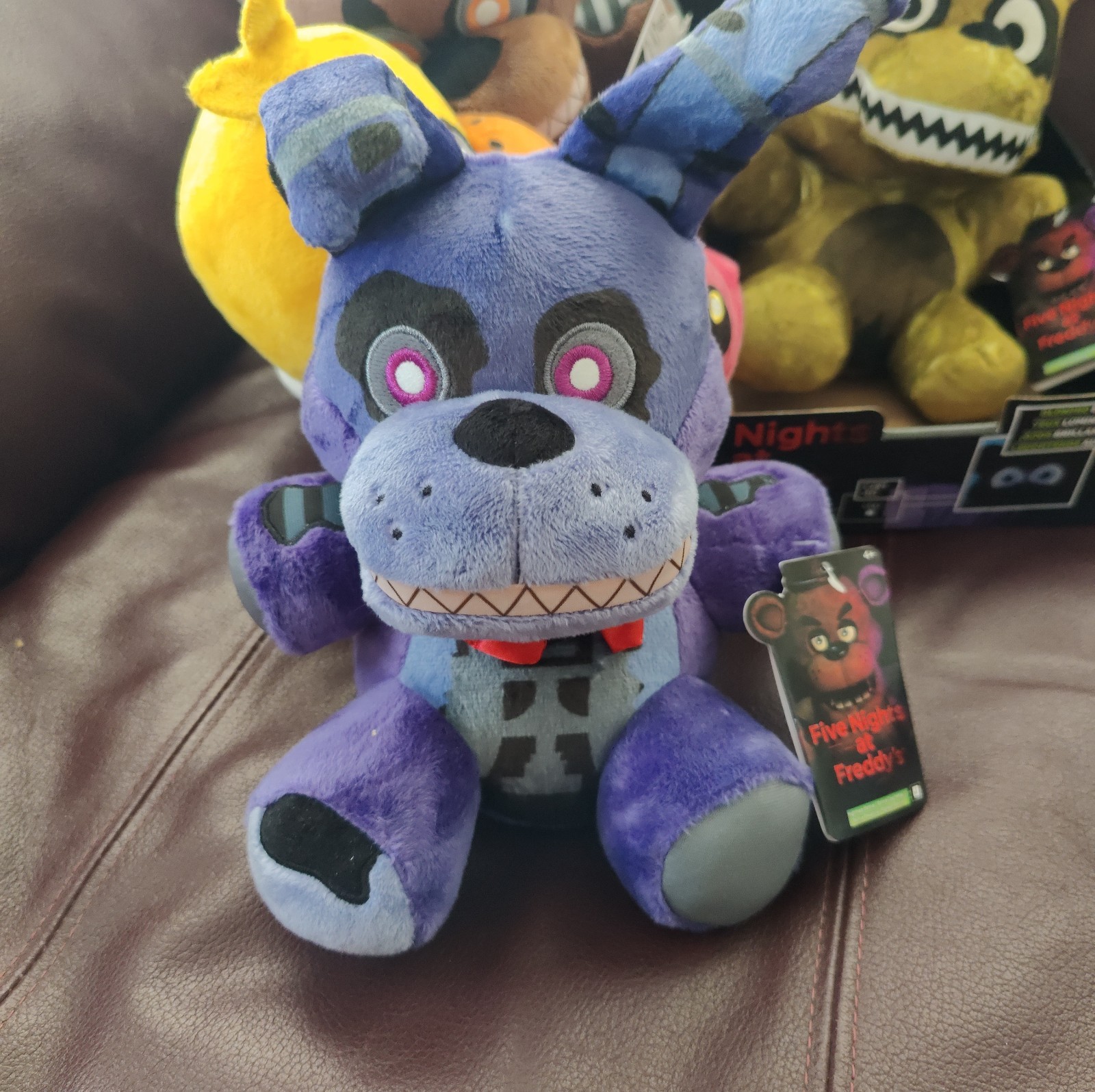 Complete Set Five Nights at Freddy’s 4 Jazwares Nightmare Plush Glow Eyes FNAF