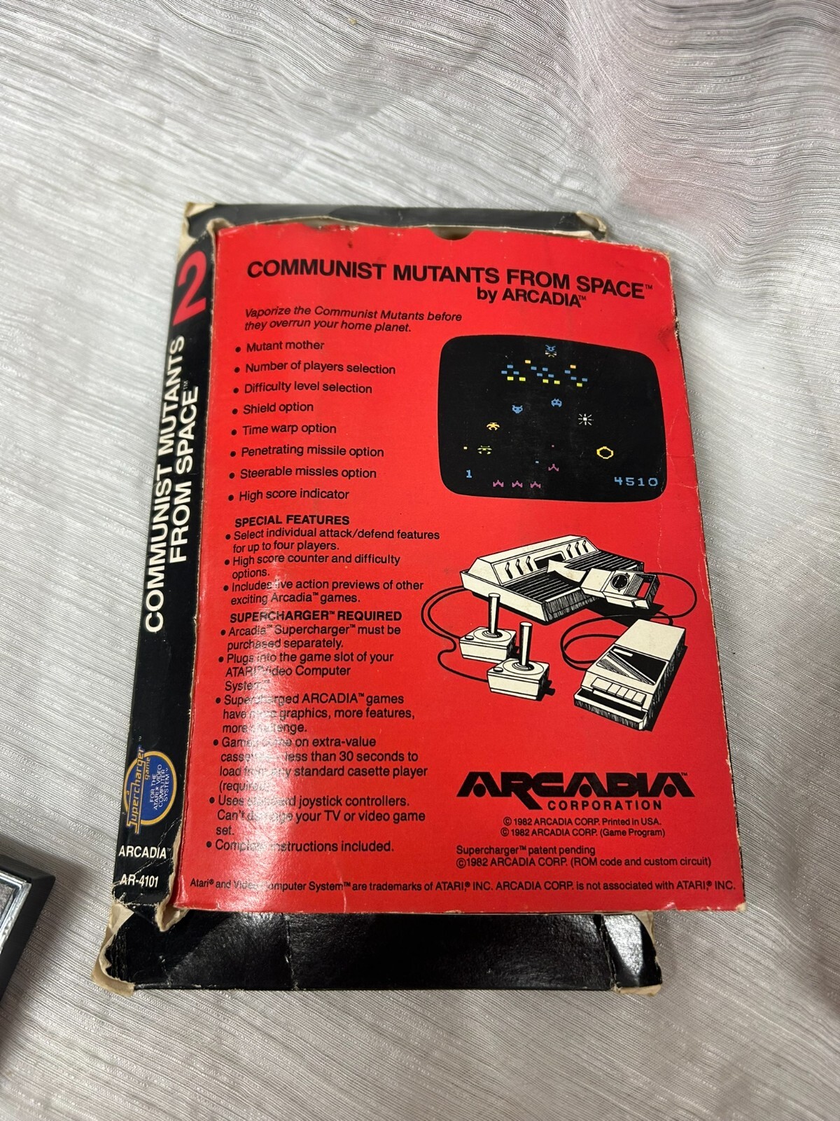 Atari Video Supercharger Games 3 Sealed Suicide Mission Fireball Mindmaster