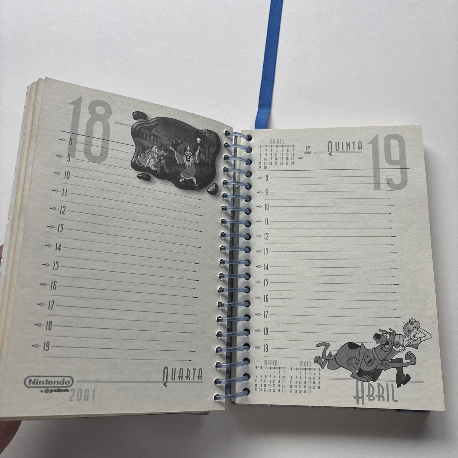 Nintendo A New Millennium 2001 Journal Calendar Gradient Brazil Mario Pokemon