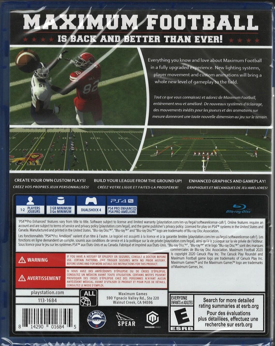 Doug Flutie’s Maximum Football 2020 – PlayStation 4