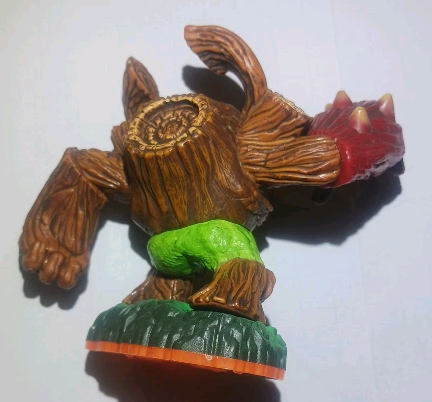 Skylanders GIANTS Bash Stump Cynder Tree Rex Series 2 orange base –