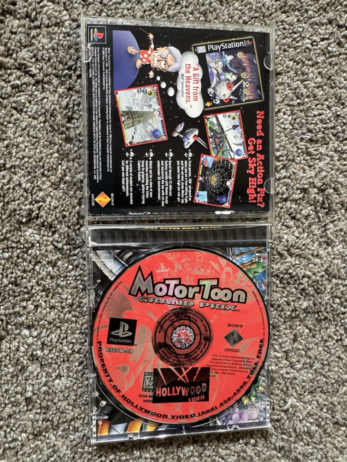 Motor Toon Grand Prix ps1 Sony PlayStation 1 1996 Racing Manual Included