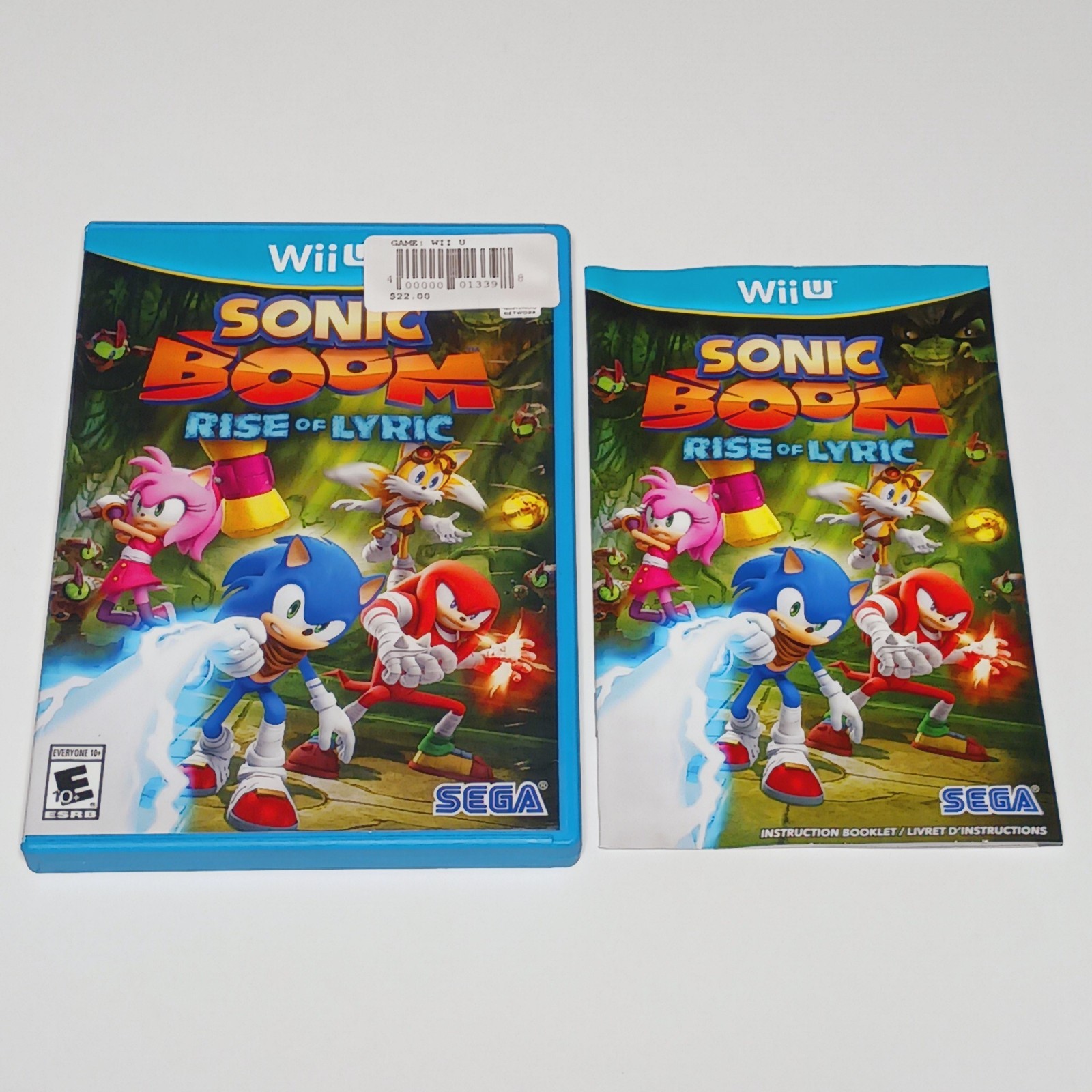 NO GAME – Sonic Boom: Rise of Lyric (Nintendo Wii U) Genuine Case Replacement